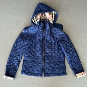 Burberry quilted jacket size small EUC